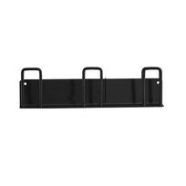 1pc Cup Holder Metal Mug Hooks No Drilling Office Organizer Racks Storage Strong Load Capacity Wall-Mounted Walls black