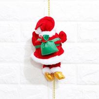 Cartoon Electric Santa Climbing Rope Ladder Toy Fashion Festival Party Decoration For Chirstmas Party CHINA red