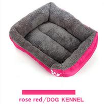 10 Colors Paw Pet Sofa S/M/L/XL/XXL/XXXL Dog Beds Waterproof Bottom Soft Fleece Warm Cat Bed Mats House Petshop S rožinė raudona spalva