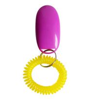 Hot Sale Portable Dog Button Clicker Sound Trainer Pet Training Tool Wrist BAccessory Pet Products Accessories  Dog cat Supplies One Size pink