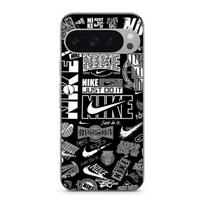 Coque pour Google Pixel 9 Pro XL Nike air logo Download Nike Graffiti Noir et blanc juoda