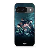 Case for Google Pixel 9 TANJIRO NEZUKO DEMON SLAYER juoda