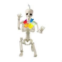 Helovino skeleto dekoracija, statoma, pilno kūno, vakarėlio dovanėlės, su judamais sąnariais, terasai beige