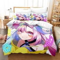 New Kawaii Iono Bedding Set Single Twin Full Queen King Size Bed Set Adult Kid Bedroom Duvetcover Sets Anime parure de lit Bed 70x133cm 2pcs
