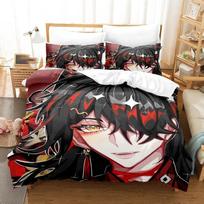 Hololive Vox Akuma Bedding Set Duvet Cover Bedroom Comforter Covers Single Twin King Size Quilt Cover Home Textile 70x133cm 2pcs