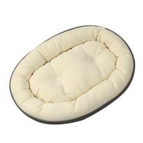 High Quality Autumn and Winter Dog Kennel Thickened Round Basin Plush Pet Mat S 46*62cm beige