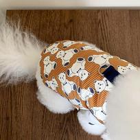 Autumn Winter Dog Little Bear Vest Pet Dog Cat Warm Coat Schnauzer Yorkshire Teddy Small Dog Coat Clothes Designer Dog Clothes XL gray