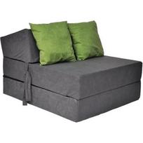 Matelas invité pliable 200 x 70 x 15 cm avec coussins