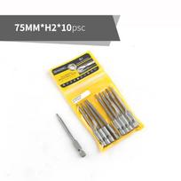 75mm Magnetic Head Screwdriver Bits 1/4  Hex Shank Screw Drivers Set H2-H10 Kits For Power Tools