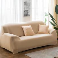 Elastingi sofos užvalkalai svetainei vienspalviai spandex segmentiniai kampiniai užvalkalai sofos užvalkalai L forma Reikia pirkti 2 vnt. 1-seat 90-140cm beige