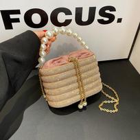 Luxury Evening Purses for Women Dazzling Pearl Beads Chain Crossbody Bag Dinner Party Clutch Luxury Designer Handbags 20x12.5x11cm auksas