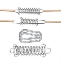 Plieninė palapinės virvės tvirtinimo detalė lauko nuotykiams with carabiner