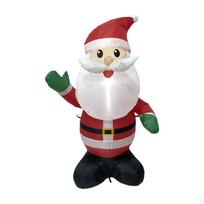 Inflatable Santa Claus 122cm with Lights Standing for Xmas Yard Garden white