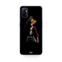 Coque Oppo A32 one piece manga anime luffy fond noir Maniacase juoda