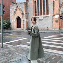 Mid-length Windbreaker Jacket for Women Spring and Autumn New Thin Korean Style This Year's Popular Temperament Japanese Style Coat Top S