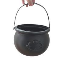 New Large Wizard Witch Cauldron Props Black Creative Trick-or-Treat Jar Candy Jar Portable Party Halloween Candy Jar