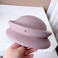 Boutique australietiškos vilnos beretė Aukštos kokybės rankų darbo trijų formų dailininko skrybėlė Elegantiška madinga moteriška vakarinė cilindrinė skrybėlė M 56-58cm