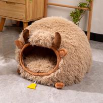 Cat Kennel  Winter Warm Closed Sleeping Kennel  Four-season Universal Pet Sofa  Cat Bed  Winter Cat House 45*40*40cm