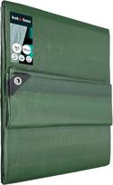 Outdoor Protection Tarp - Polyethylene - 3 x 3 m - Olive Green - 120 g/m² - UV Resistant Tarp KOTARBAU Trailer Tarp žalia