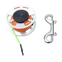 Compact Dive Reel with Dual Snap Clip for Water Activities sidabras