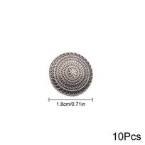 10 vnt. kojelių sagos drabužių aksesuarai apvalios formos DIY metalinė saga taisymui siuvimo saga kostiumas lydinys paltas rankdarbiai 18mm ruda
