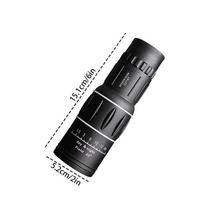 1PC monokulis, HD teleskopas, 16x52 teleskopas juoda