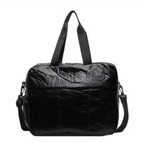 Solid Nylon Zipper Travel Handbag  Simple Casual Shoulder Bag Soft Versatile Commuting Crossbody Bag juoda