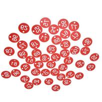 100 vnt. avilio etiketės ABS apvalios numeruotos ženklinimo etiketės su skylutėmis gyvulininkystės reikmenimis Bitininkystės reikmenimis Raudonas bičių avilio poravimosi dėžutės ženklas raudona