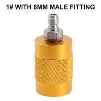 Thread Adapter Aluminum Alloy Compressed Air Treatment Gas Station 1# with 8mm male fitting