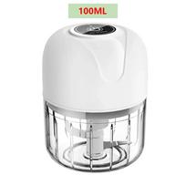 Elektrinis smulkintuvas, USB mėsmalė, česnakų grūstuvas, tvirtas ir patvarus imbiero, daržovių smulkintuvas, mini virtuvės įrankis 100ML beige