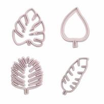 4 PCS Cake Mold Fondant Mould Tropical Leaf Mould Fondant Cake Mold ARI
