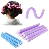 10pcs Universal Perm Curling Bar Hair Curling Stick Colorful Sponge Curling Iron Pearl Cotton Eva Curling Iron mėlyna