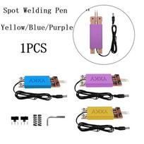 DIY Spot Welder Machine Welding Battery Handheld Spot Welding Pen Auto mėlyna