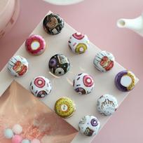Mini apvali „Iron Lithospermum“ lūpų dažų ir vazelino kremo pakuotė - 15 g Donut Series