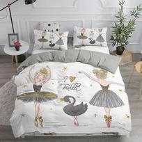 Ballet Dancing Girls Duvet Cover Lovely Little Ballerinas Girl Bedding Set 135 Pink Quilt Cover Princess Bed Single HomeTextiles 70x133cm 2pcs
