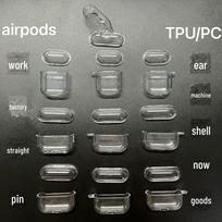 Transparent TPU Soft Shell for AirPods Pro 2 and 3 Protective Cover - 4th Gen Earphone Case AirPods 4th Gen Soft Case No Hook (2024 New) gray