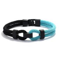 Minimalist Men Bracelet Two Color Double Layer Milanese Rope Braclet Women Sports Braslet Couple Friendship Gift Pulsera