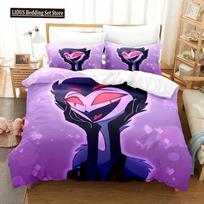 Anime Stolas Helluva Hazbin Hotels Boss Bedding Set Boys Girls Twin Queen Size Duvet Cover Pillowcase Bed Boys Adult EU Single 135x200cm