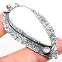 Scolecite,Topaz Handmade 925 Sterling Silver Jewelry Pendant 2.76  e1R88