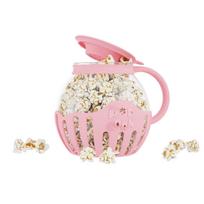 2.13L Microwave Glass Popcorn Popper with Silicone Lid Microwave Popcorn Popper with Temperature Safe High Boron Glass mėlyna