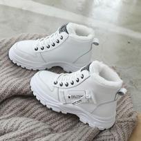 Žieminiai sniego batai moterims Laisvalaikio aukštakulniai batai Šilti moteriški sportbačiai Platforminiai 45 dydžio batai Zapatillas De Mujer Nauja 35 balta