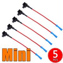 Automobilio saugiklio laikiklis Pridedama grandine MINI SMALL MEDIUM TAP Adapteris Micro Mini Standard Blade Automobilinis saugiklis su laikikliu black