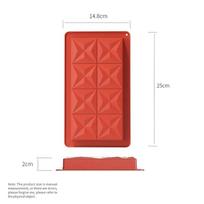 Chocolate Bar Mold Deep Dubai 1 Inch Pistachio Chocolate Bar Silicone Thick Mold for Stuffed Bar, Large Candy Bar Mold