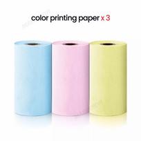 Mini Printer Thermal Paper 10pc Self-adhesive Pastable Label Sticker Colorful Adhesive Paper Photo Inkless Thermal Printing 57mm white
