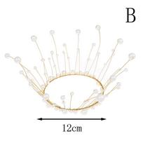 Shiny Pearl Princess Crown Cake Topper Wedding Happy Birthday Hat Cake Decor ARI