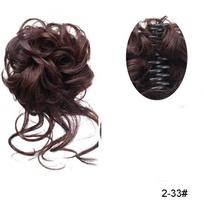 Lazy Grab Clip Flower Ball Head Female Natural Fluffy Long Hair Package Wig Set Horsetail Wig Circle Clip synthetic