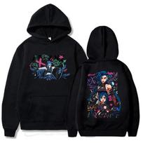 Arcane Jinx Boom Hoodies Hot Game TV Series Printing Unisex Streetwear Ropa Hombre Sudaderas Men/Women Clothes Soft Hoodies & Sweatshirts Unisex M juoda