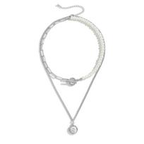 Baroque Simulated Pearls Long Tassel Pendant Necklace for Women Beaded Link Chain Wedding Jewelry Accessories