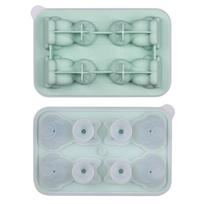 3D Cat Ice Cube Mold Easy Release Ice Cube Tray With Funnel Cube Maker For Whiskey Wine Cocktail Ice Ball Chocolate Pastry Mould S žalia