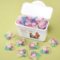 Five In One Box Laundry Beads Decontamination Soft Laundry Beads Lasting Fragrance Perfume Super Concentrated Laundry Detergent ADM